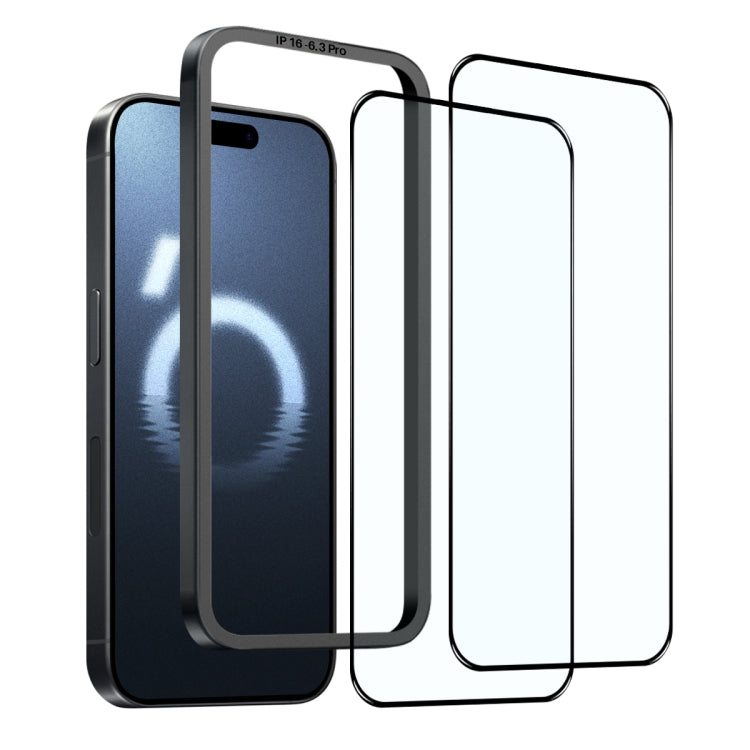 NORTHJO 2pcs A++ Tempered Glass Film with Installation Frame — For iPhone 16 Pro Max