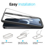 NORTHJO 2pcs A++ Tempered Glass Film with Installation Frame — For iPhone 16 Pro