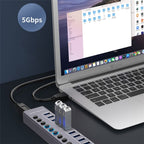U310 10-in-1 USB 3.0 Extension HUB USB Power Charging Station with Individual Switch — U310