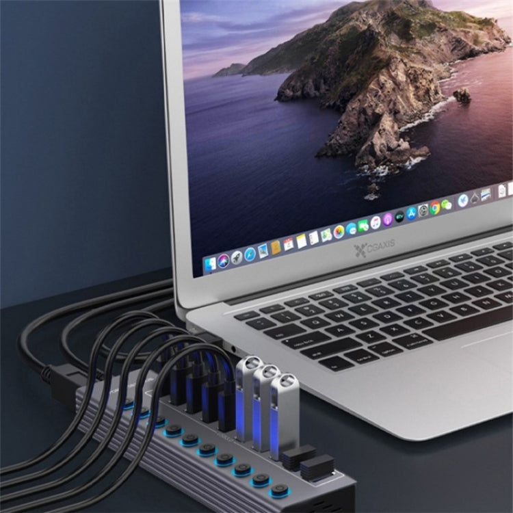 U310 10-in-1 USB 3.0 Extension HUB USB Power Charging Station with Individual Switch — view 3