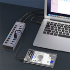 U310 10-in-1 USB 3.0 Extension HUB USB Power Charging Station with Individual Switch — view 6