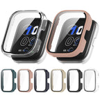 For Amazfit bip5 Unity PC + Tempered Glass Film Integrated Watch Protective Case