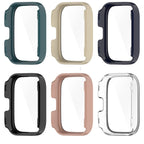 For Amazfit bip5 Unity PC + Tempered Glass Film Integrated Watch Protective Case
