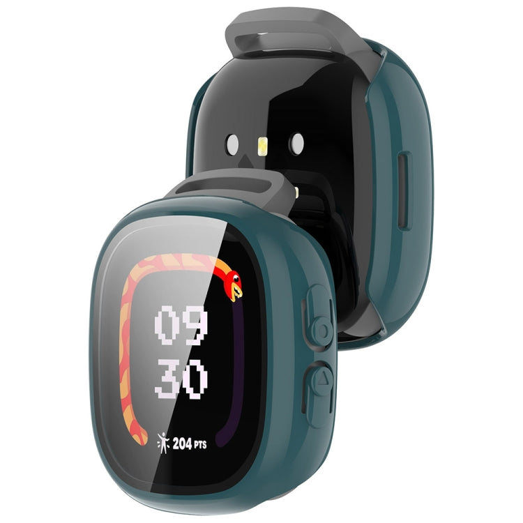 For Fitbit Ace LTE PC + Tempered Glass Film Integrated Watch Protective Case