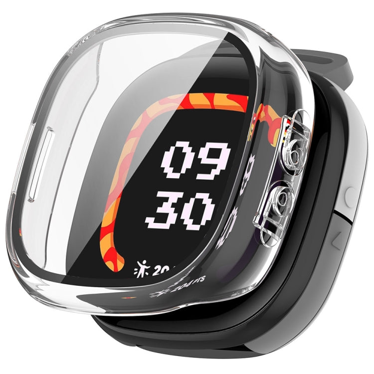 For Fitbit Ace LTE PC + Tempered Glass Film Integrated Watch Protective Case