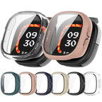 For Fitbit Ace LTE PC + Tempered Glass Film Integrated Watch Protective Case