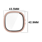 For Fitbit Ace LTE PC + Tempered Glass Film Integrated Watch Protective Case