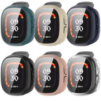 For Fitbit Ace LTE PC + Tempered Glass Film Integrated Watch Protective Case