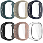 For Fitbit Ace LTE PC + Tempered Glass Film Integrated Watch Protective Case