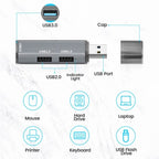 ADS-302A 3 in 1 USB to USB 3.0 / 2.0 Hub Expansion Station USB Adapter — view 5