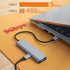 ADS-311C Support PD 100W Fast Charging Converter 5 Port Hub Type-C Hub Adapter — view 5