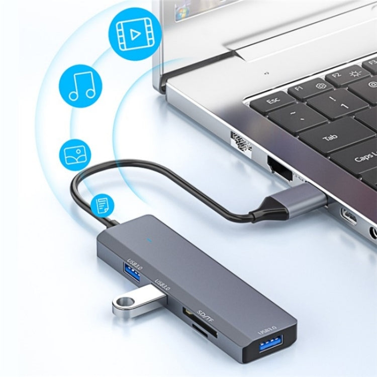 ADS-310A USB Adapter to 3 x USB 3.0 + 2 x Card Reader Slots Multi-Port Hub — view 6