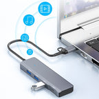 ADS-309D USB / Type-C to 3 x USB 3.0 + Type-C Data Port Expansion Hub Adapter — view 6