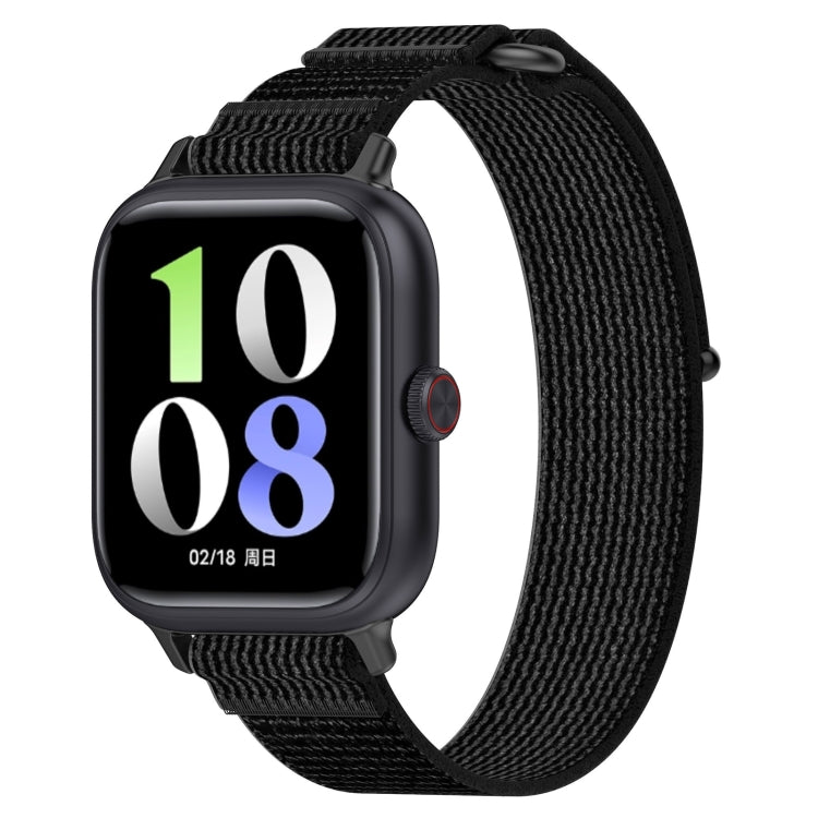 For vivo iQOO Watch GT Loop Nylon Hook and Loop Fastener Watch Band — Yellow+Gray