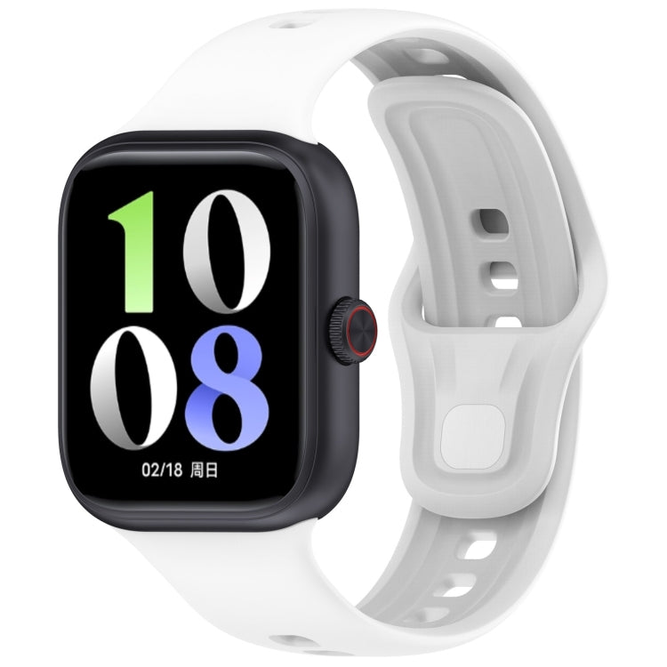 For vivo iQOO Watch GT Solid Color Silicone Watch Band — Black