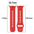 For vivo iQOO Watch GT Solid Color Silicone Watch Band — view 17