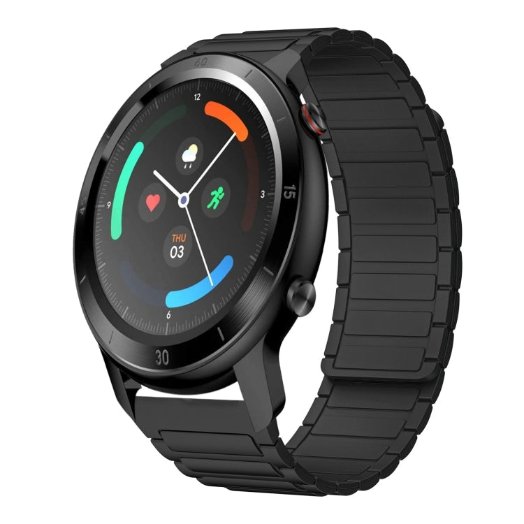 22mm I-shaped Magnetic Silicone Watch Band — For Ticwatch Pro