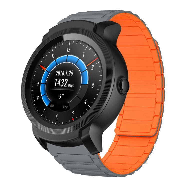 22mm I-shaped Magnetic Silicone Watch Band — For Ticwatch Pro X