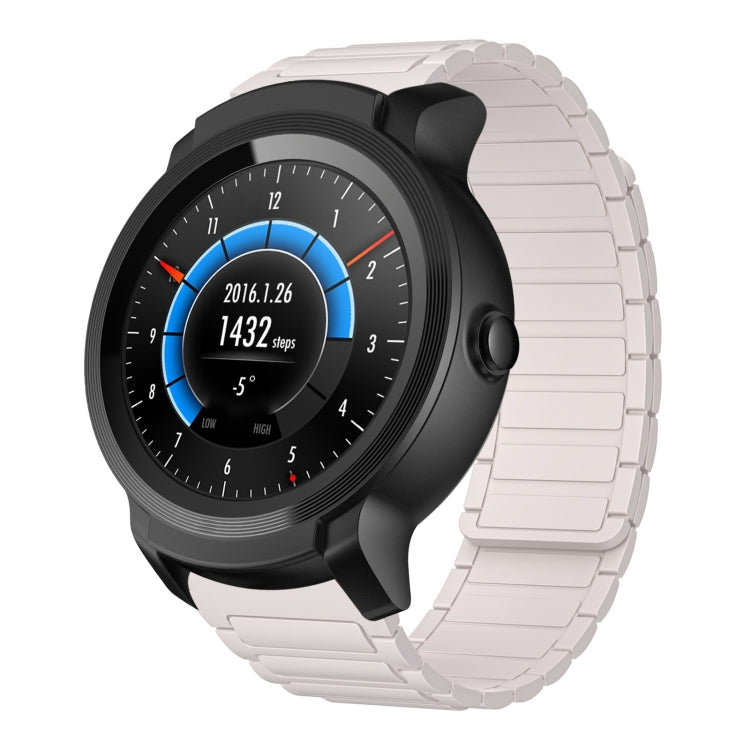22mm I-shaped Magnetic Silicone Watch Band — For Ticwatch Pro 2021