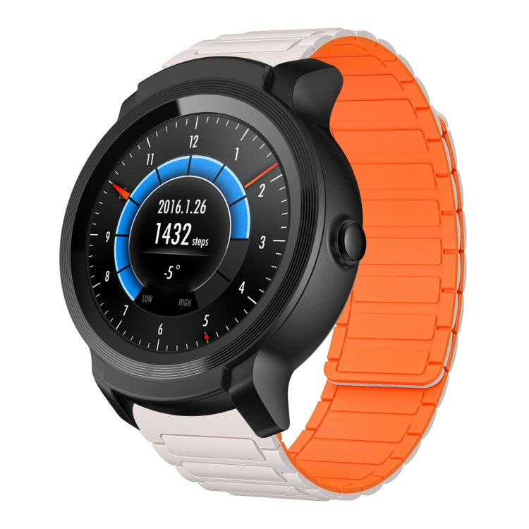 22mm I-shaped Magnetic Silicone Watch Band — For Ticwatch Pro 2020