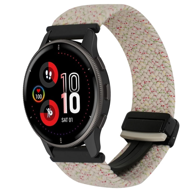For COROS Pace 3 22mm Magnetic Buckle Braided Watch Band — Starlight Black