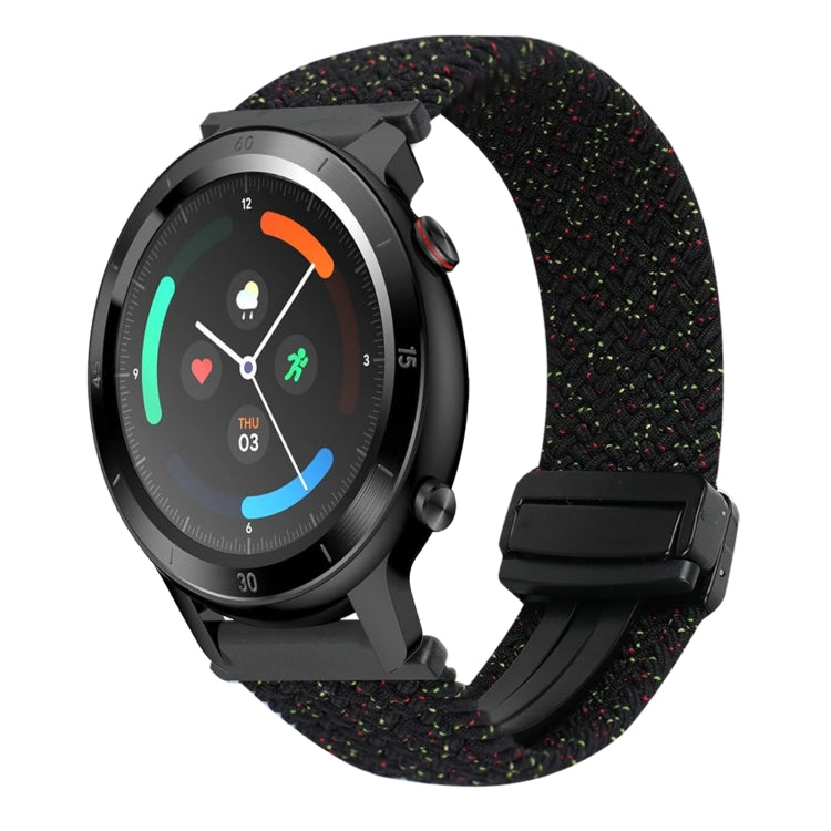 22mm Magnetic Buckle Braided Watch Band — Starlight Black