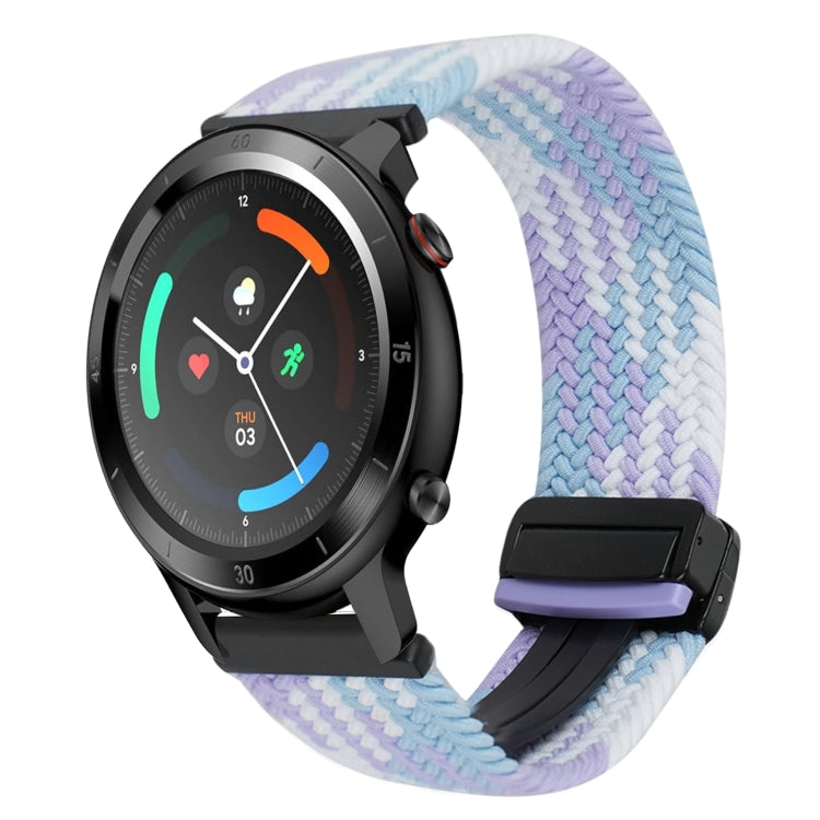 22mm Magnetic Buckle Braided Watch Band — Violet