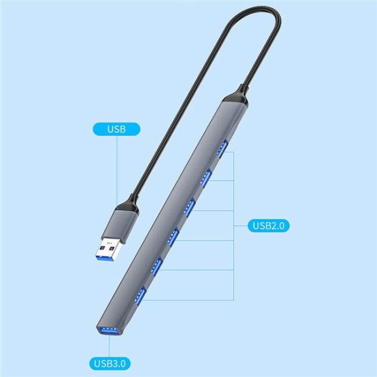 ADS-303A Data Transmission USB 3.0 / 2.0 Hub Expansion Dock Station 7-Port USB Adapter — view 3