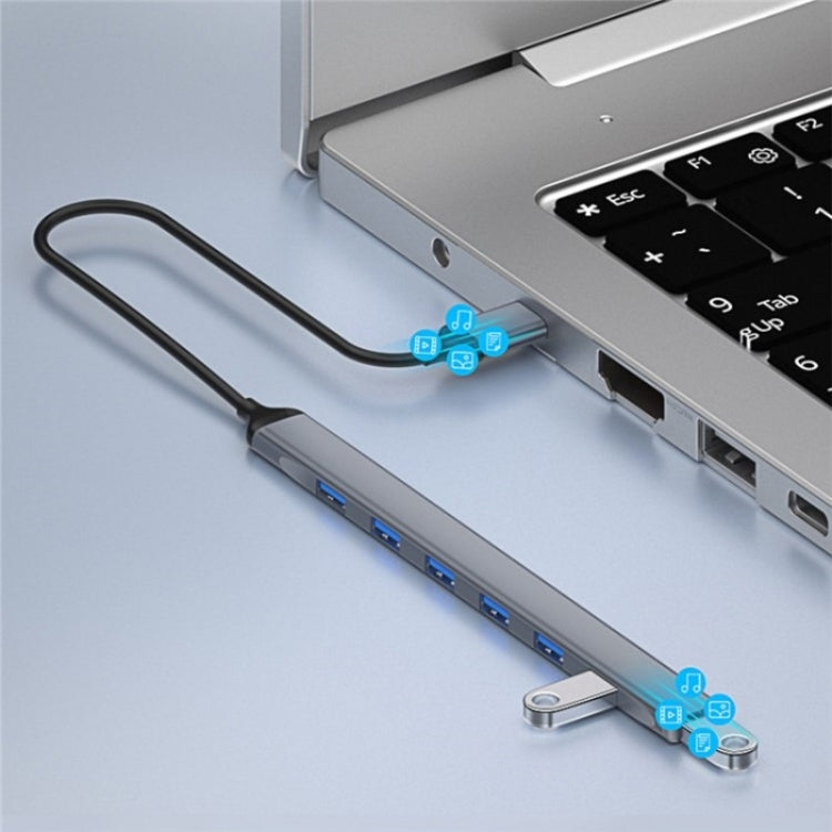 ADS-303A Data Transmission USB 3.0 / 2.0 Hub Expansion Dock Station 7-Port USB Adapter — view 4