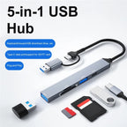 ADS-806D Type-C+USB to USB 3.0 Hub SD / TF Card Reader Multi-Function Docking Station — view 4