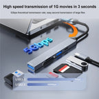 ADS-806D Type-C+USB to USB 3.0 Hub SD / TF Card Reader Multi-Function Docking Station — view 6