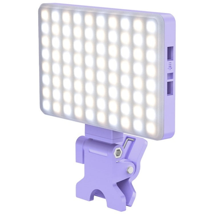 V12A Phone Laptop Video Conference Fill Lamp Portable Selfie Live Streaming LED Fill Light — Black