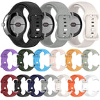 Solid Color Butterfly Buckle Silicone Watch Band, Size:L