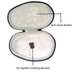 Wireless Mouse PU Waterproof Storage Bag Outdoor Travel Hard Shell Protective Case, For Logitech MX Master 2S / 3S