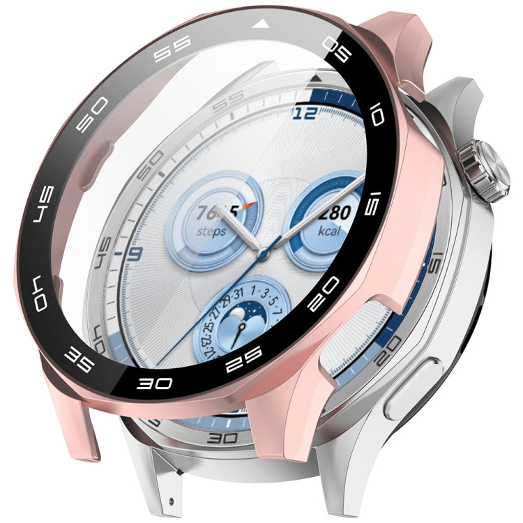 For Huawei Watch GT 5 46mm Graduated style Tempered Glass Film Integrated PC Watch Case — Black