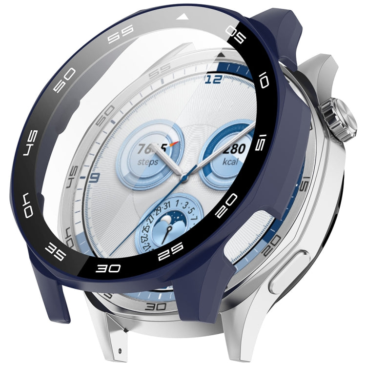 For Huawei Watch GT 5 46mm Graduated style Tempered Glass Film Integrated PC Watch Case — Transparent