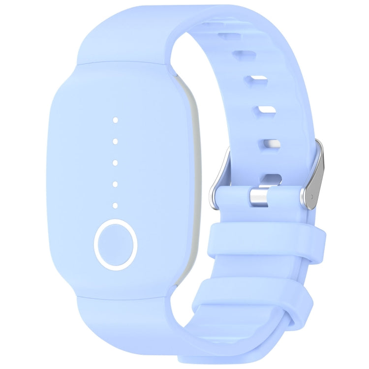 For EmeTerm Fashion Solid Color Silver Buckle Silicone Watch Band — view 7