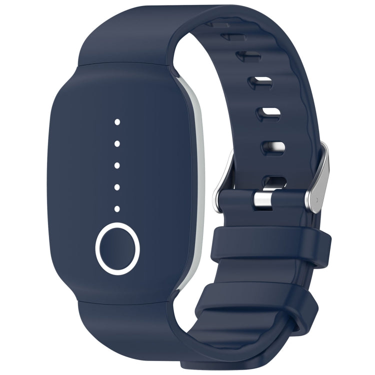 For EmeTerm Fashion Solid Color Silver Buckle Silicone Watch Band — view 8