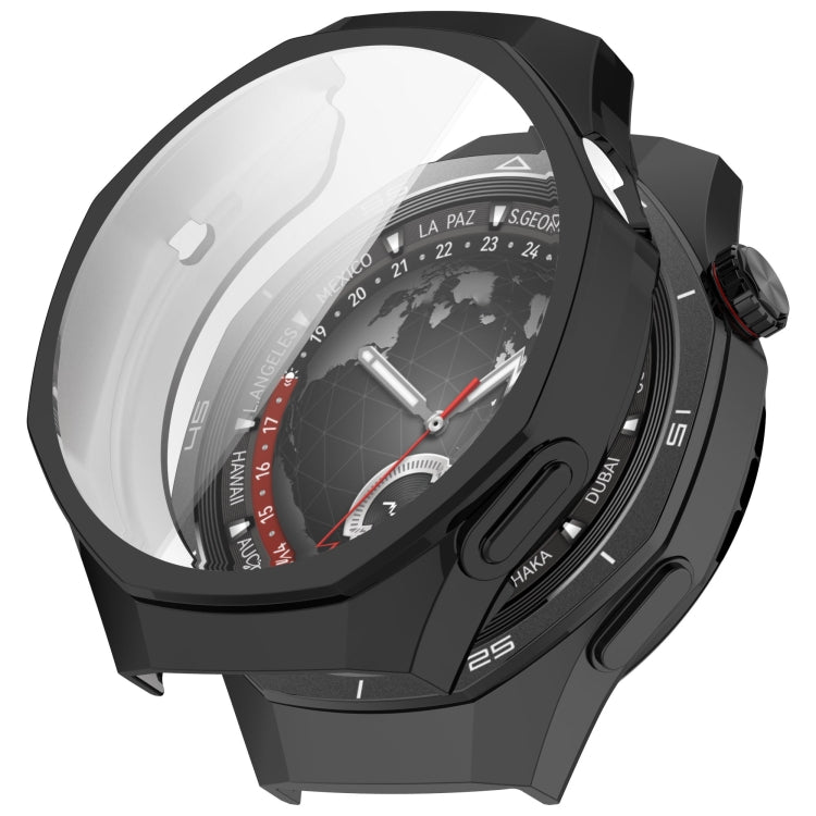 For Huawei Watch GT 5 Pro 46mm Electroplated TPU Full Coverage Watch Protective Case — Transparent Color