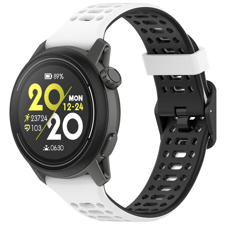 For Coros Pace 3 Dual Color Quick Release 22mm Silicone Watch Band