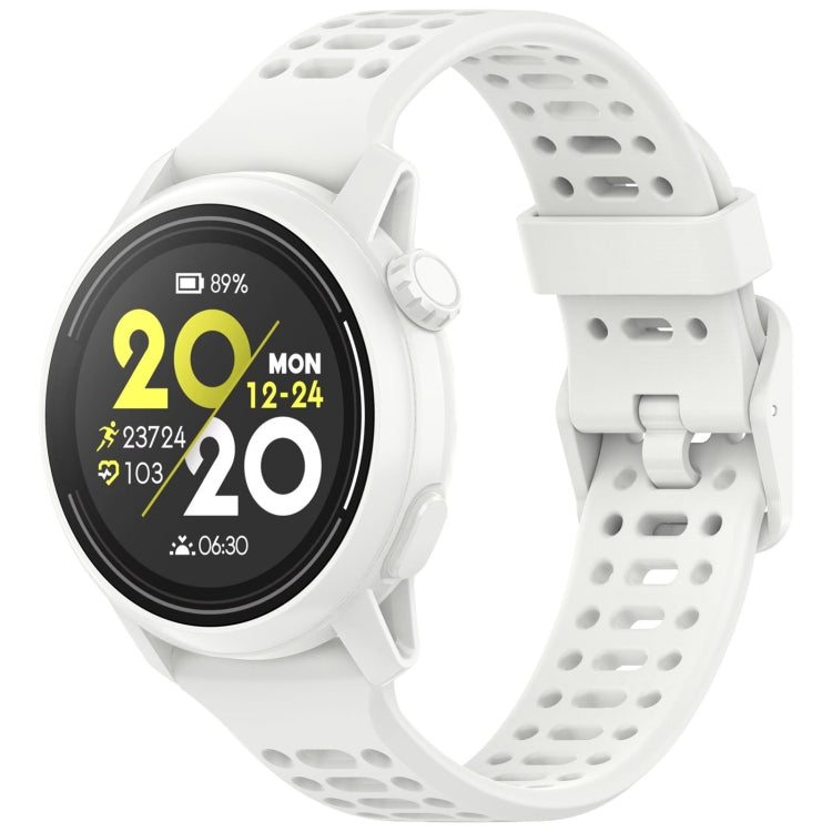 For Coros Pace 2 Solid Color Quick Release 20mm Silicone Watch Band