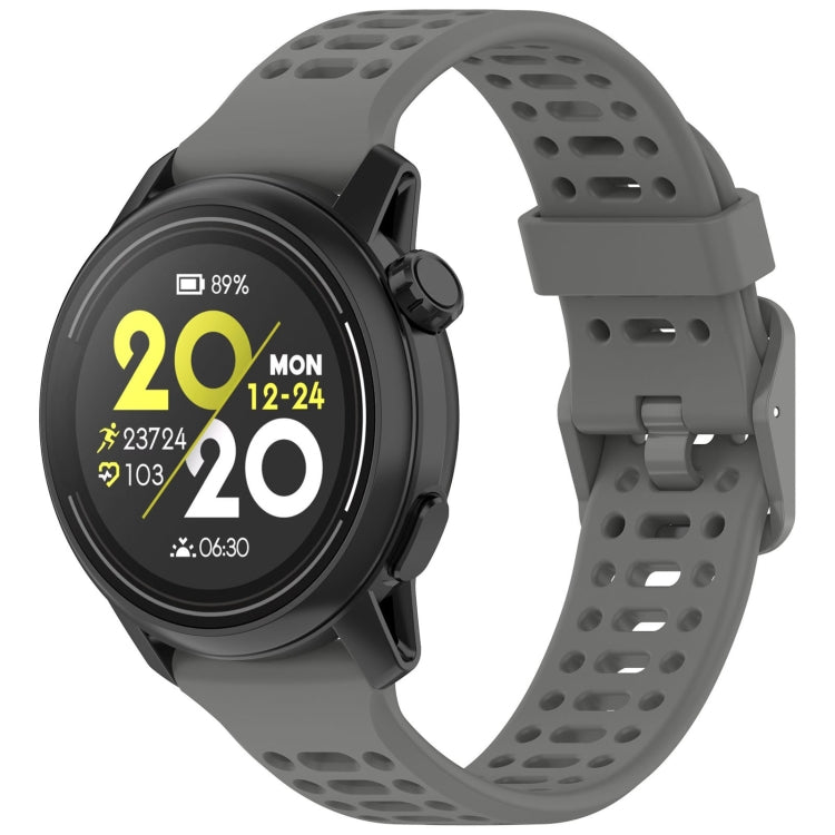 For Coros Pace 2 Solid Color Quick Release 20mm Silicone Watch Band — view 12