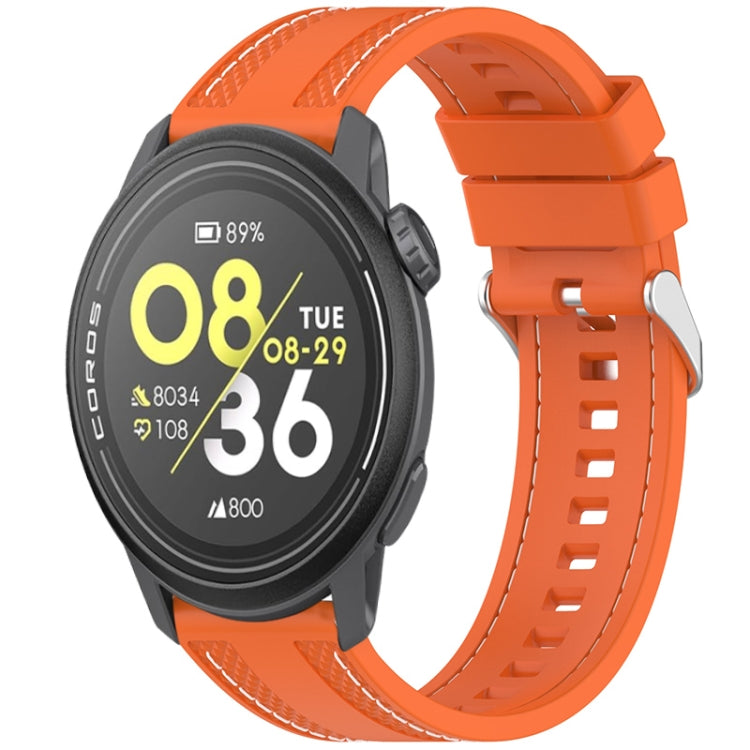 Quick Release Two Side Stitching Silicone Watch Band — Olive Green
