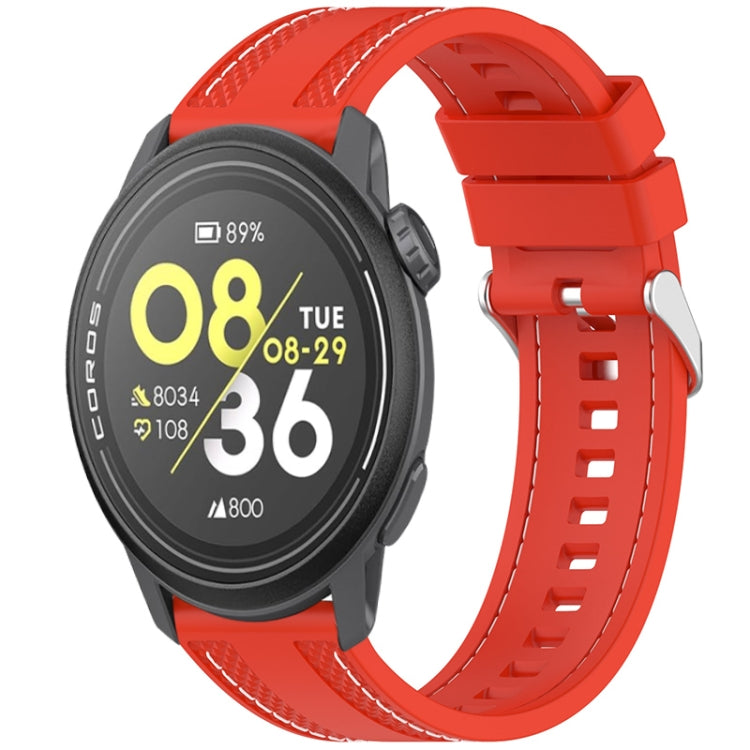 Quick Release Two Side Stitching Silicone Watch Band — Gray