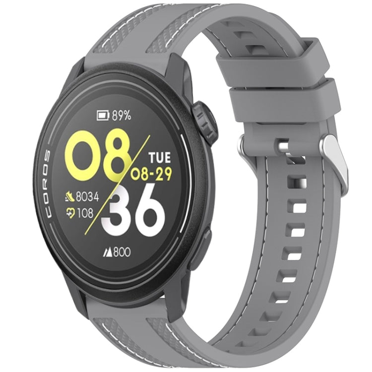 Quick Release Two Side Stitching Silicone Watch Band — Light Blue