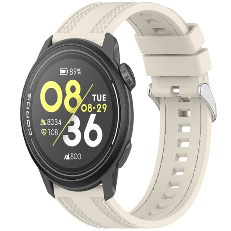Quick Release Two Side Stitching Silicone Watch Band — Spruce Green