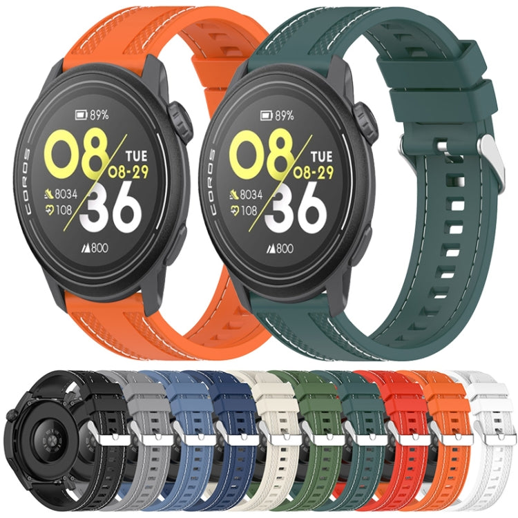 Quick Release Two Side Stitching Silicone Watch Band — view 14