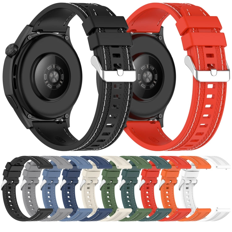 Quick Release Two Side Stitching Silicone Watch Band — view 15