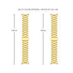 Three Beads Stainless Steel Folding Buckle Integrated Watch Band