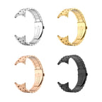 Three Beads Stainless Steel Folding Buckle Integrated Watch Band